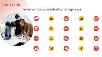 Icon Slide For Enhancing Customer Lead Nurturing Process Ppt Topic