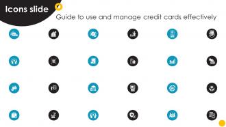 Icon Slide For Guide To Use And Manage Credit Cards Effectively Fin SS