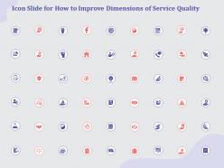 Icon Slide For How To Improve Dimensions Of Service Quality Ppt Powerpoint Infographics
