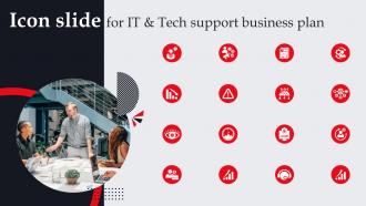 Icon Slide For It And Tech Support Business Plan BP SS