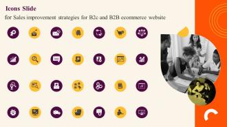 Icon Slide For Sales Improvement Strategies For B2c And B2b Ecommerce Website