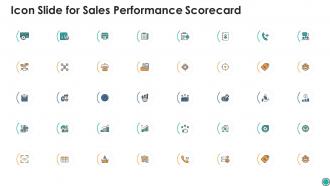 Icon slide for sales performance scorecard ppt introduction