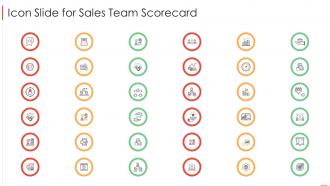 Icon slide for sales team scorecard ppt powerpoint presentation diagram ppt