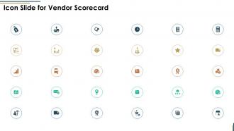 Icon slide for vendor scorecard ppt infographic template example 2015