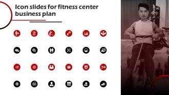Icon Slides For Fitness Center Business Plan BP SS