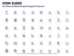 Icon Slides For Inbound Marketing Strategies Proposal Ppt Powerpoint Skills