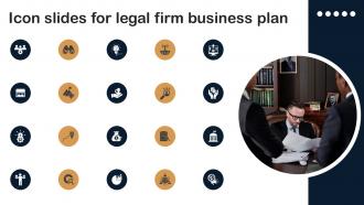 Icon Slides For Legal Firm Business Plan BP SS