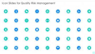 Icon Slides For Quality Risk Management Ppt Powerpoint Presentation File Styles