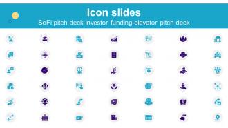 Icon Slides SoFi Pitch Deck Investor Funding Elevator Pitch Deck