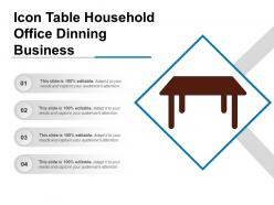 Icon Table Household Office Dinning Business