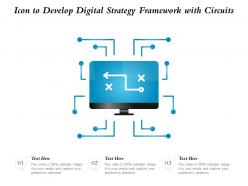 Icon to develop digital strategy framework with circuits