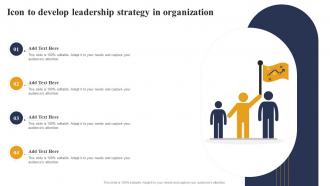 Icon To Develop Leadership Strategy In Organization