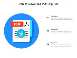 Icon to download pdf zip file