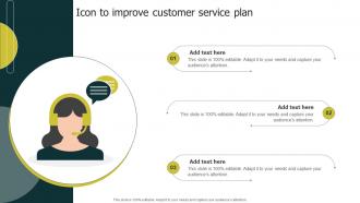 Icon To Improve Customer Service Plan