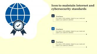 Icon To Maintain Internet And Cybersecurity Standards