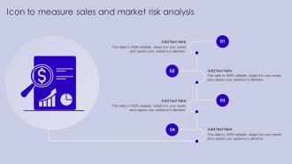 Icon To Measure Sales And Market Risk Analysis