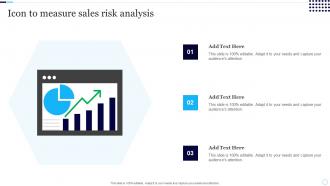 Icon To Measure Sales Risk Analysis