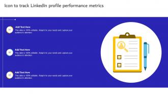 Icon To Track Linkedin Profile Performance Metrics
