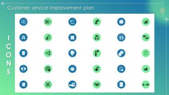 Icons Customer Service Improvement Plan Ppt Infographic Template Infographic Template