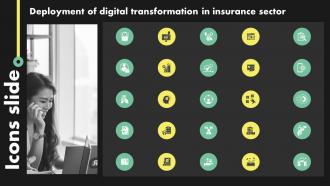 Icons Deployment Of Digital Transformation In Insurance Sector
