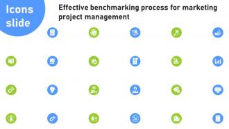 Icons Effective Benchmarking Process For Marketing Project Management CRP DK SS