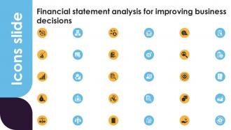 Icons Financial Statement Analysis For Improving Business Decisions Fin SS