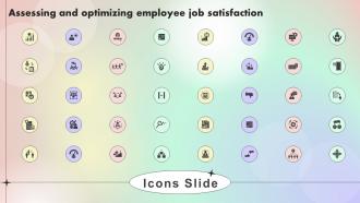 Icons For Assessing And Optimizing Employee Job Satisfaction Ppt Inspiration Graphics Example