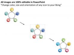 37413327 style circular hub-spoke 5 piece powerpoint presentation diagram template slide
