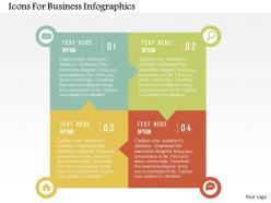 Icons For Business Infographics Flat Powerpoint Design