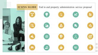Icons For End To End Property Administration Service Proposal Ppt Slides Sample