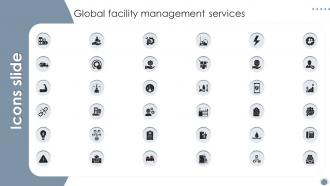 Icons For Global Facility Management Services Ppt Powerpoint Presentation File Tips