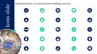 Icons For Implementation Of Omnichannel Banking Services