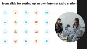Icons For Setting Up An Own Internet Radio Station