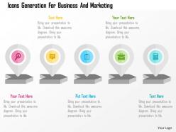 Icons generation for business and marketing flat powerpoint design