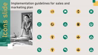 Icons Implementation Guidelines For Sales And Marketing Plan MKT SS V