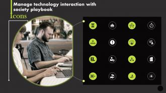 Icons Manage Technology Interaction With Society Playbook