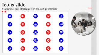 Icons Marketing Mix Strategies For Product Promotion MKT SS V