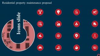 Icons Residential Property Maintenance Proposal Ppt Powerpoint Presentation File Ideas
