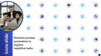 Icons Robotics Process Automation To Digitize Repetitive Tasks RB SS