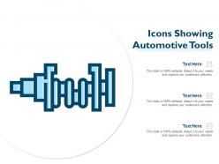 Icons showing automotive tools