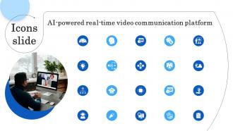 Icons Slide AI Powered Real Time Video Communication Platform AI SS V