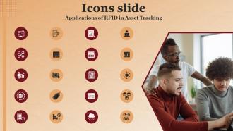 Icons Slide Applications Of RFID In Asset Tracking
