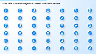 Icons Slide Asset Management Media And Entertainment