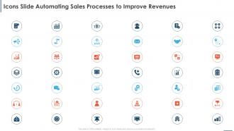 Icons Slide Automating Sales Processes To Improve Revenues