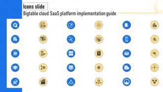 Icons Slide Bigtable Cloud SaaS Platform Implementation Guide CL SS