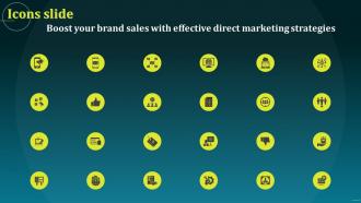Icons Slide Boost Your Brand Sales With Effective Direct Marketing Strategies MKT SS