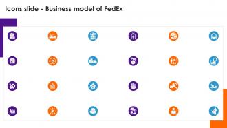 Icons Slide Business Model Of Fedex BMC SS