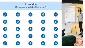 Icons Slide Business Model Of Microsoft BMC SS