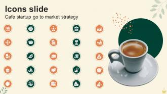 Icons Slide Cafe Startup Go To Market Strategy GTM SS