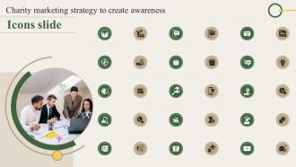 Icons Slide Charity Marketing Strategy Awareness MKT SS V